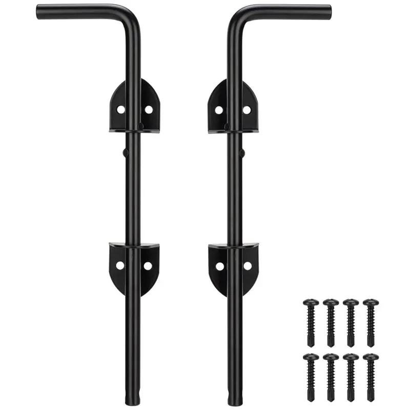 

Комплект фурнитуры CMHI-Heavy Duty: 12-дюймовый болтовой засов для ворот (2 шт.), наземный замок для деревянных, ПВХ, виниловых, металлических ограждений, ворот, двойных дверей