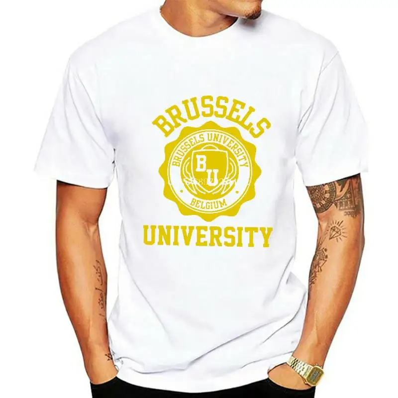 Brussels University Logo T-Shirt (All Colours and Sizes Available) men t shirt