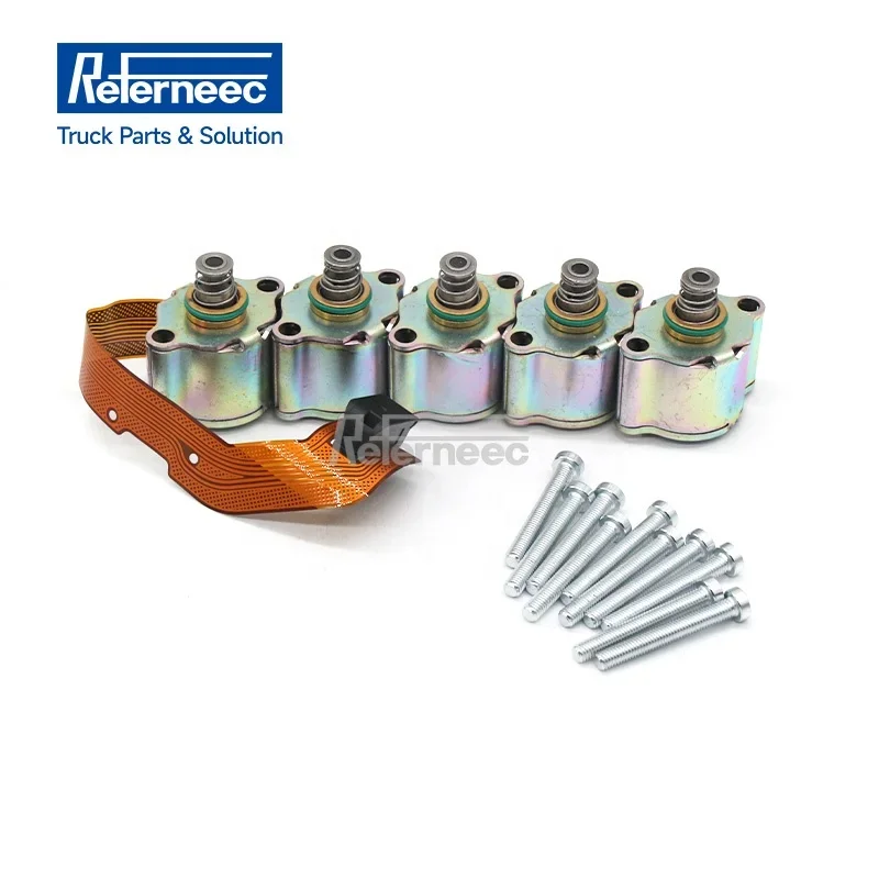 

5 Coils Spare Parts With Screw For Solenoid Valve 4420612921*5 Electric Cable And Wire For Volvo FH Truck