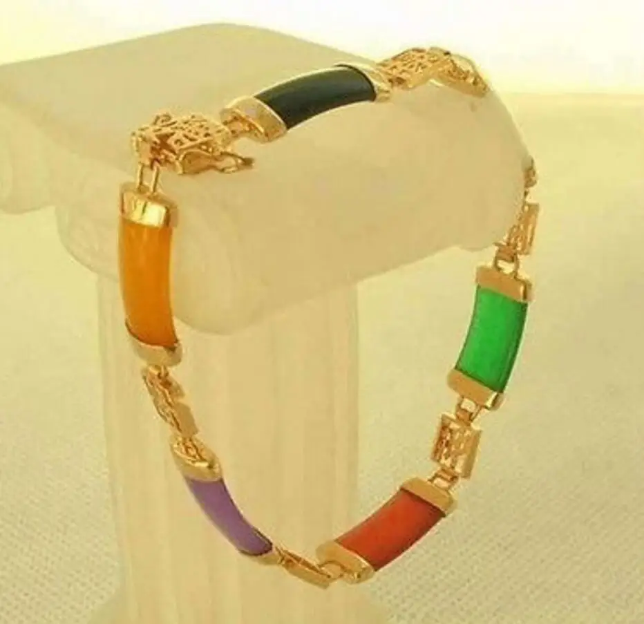 

FASHION CHARMING COLORFUL BRACELET AAA style Fine jade Noble 100% Natural jade