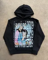 Vintage Glen Printing Hoody Women's Grunge Sweatshirt Casual Sports Stretwear Thick Cotton Hoody Hip Hop Y2k Clothing