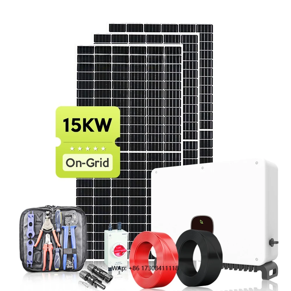 15kw Grid Tie Complete Solar Kit Solar System with Easy Installation