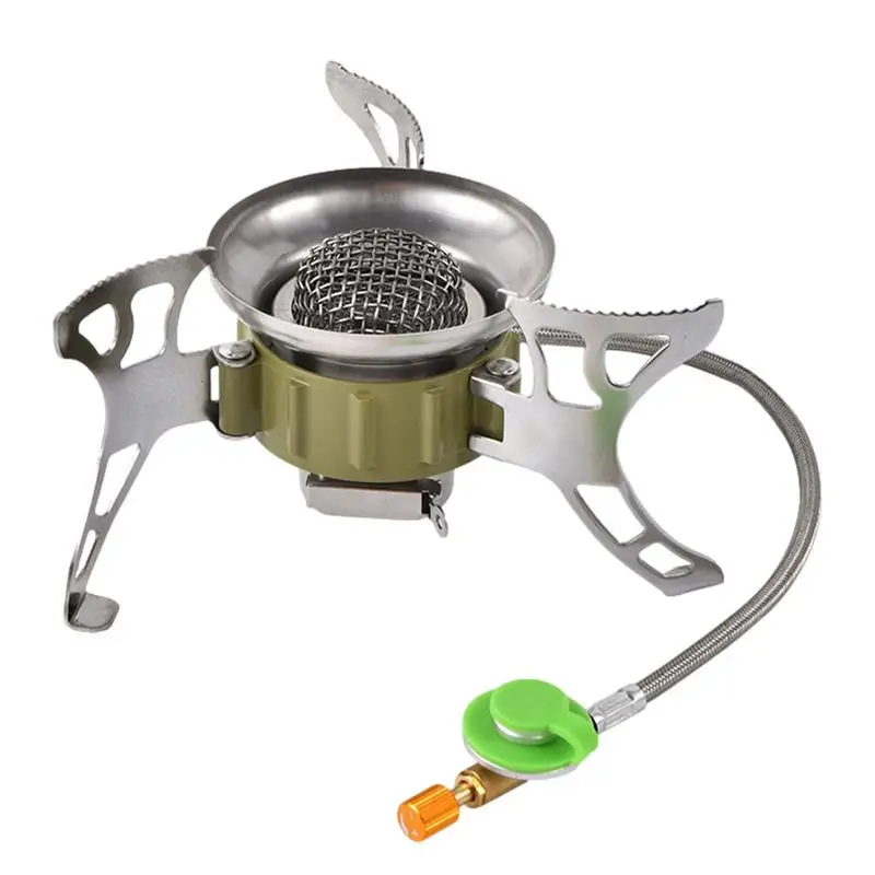 

Portable Camping Stove Windproof Camp Stove Foldable Burner 1400-2900W Lightweight Hiking Stove For Camping Hunting Backpacking