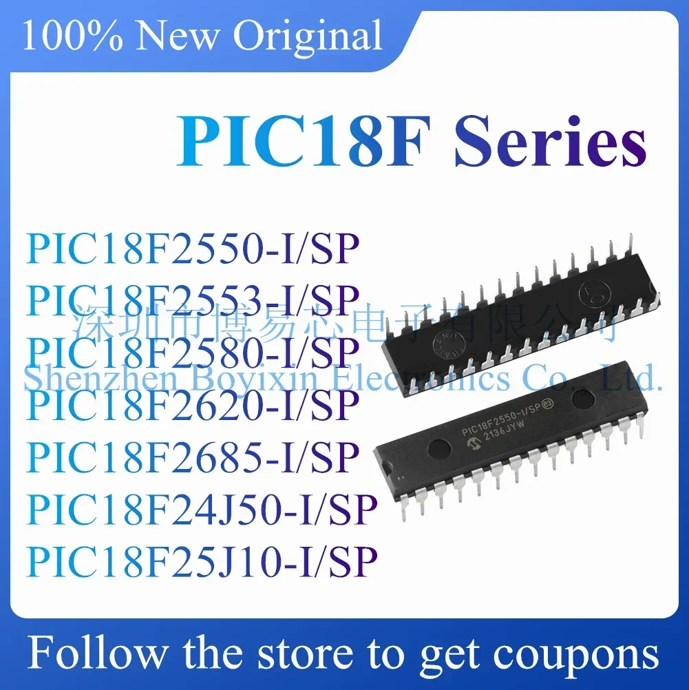 

NEW PIC18F2550 PIC18F2553 PIC18F2580 PIC18F2620 PIC18F2685 PIC18F24J50 PIC18F25J10-I/SP Original Product