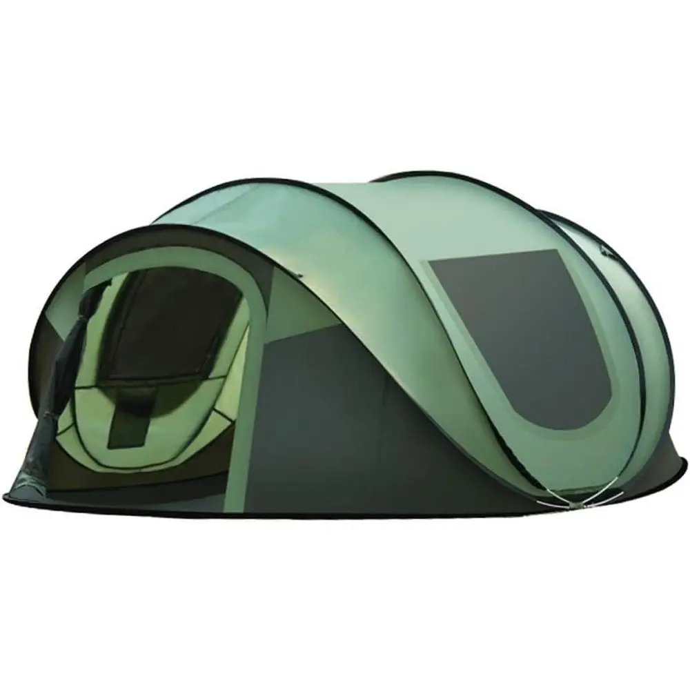 

Быстросборная водонепроницаемая семейная палатка для кемпинга на 3-4 человека, зеленая
