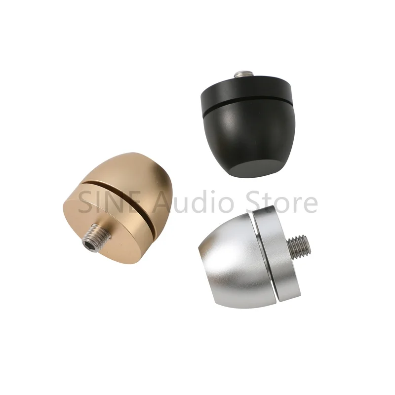 4pcs aluminum alloy flat bottomed speaker with shock-absorbing foot studs and M8 screws