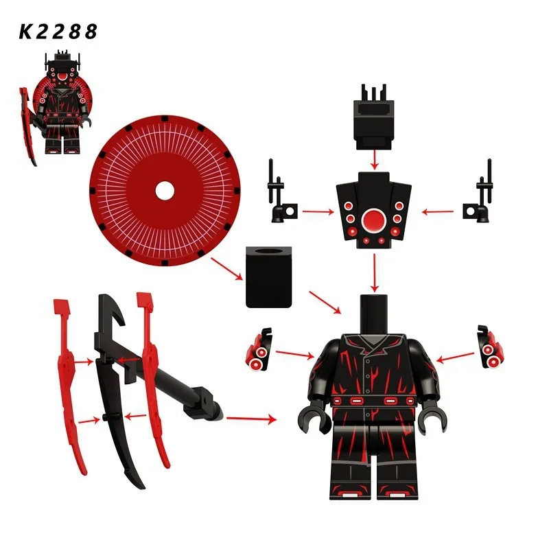KDL844 Novos blocos de construção de banheiro Skibidi Alto-falante Homem Mini Bonecas Figuras de ação Brinquedos