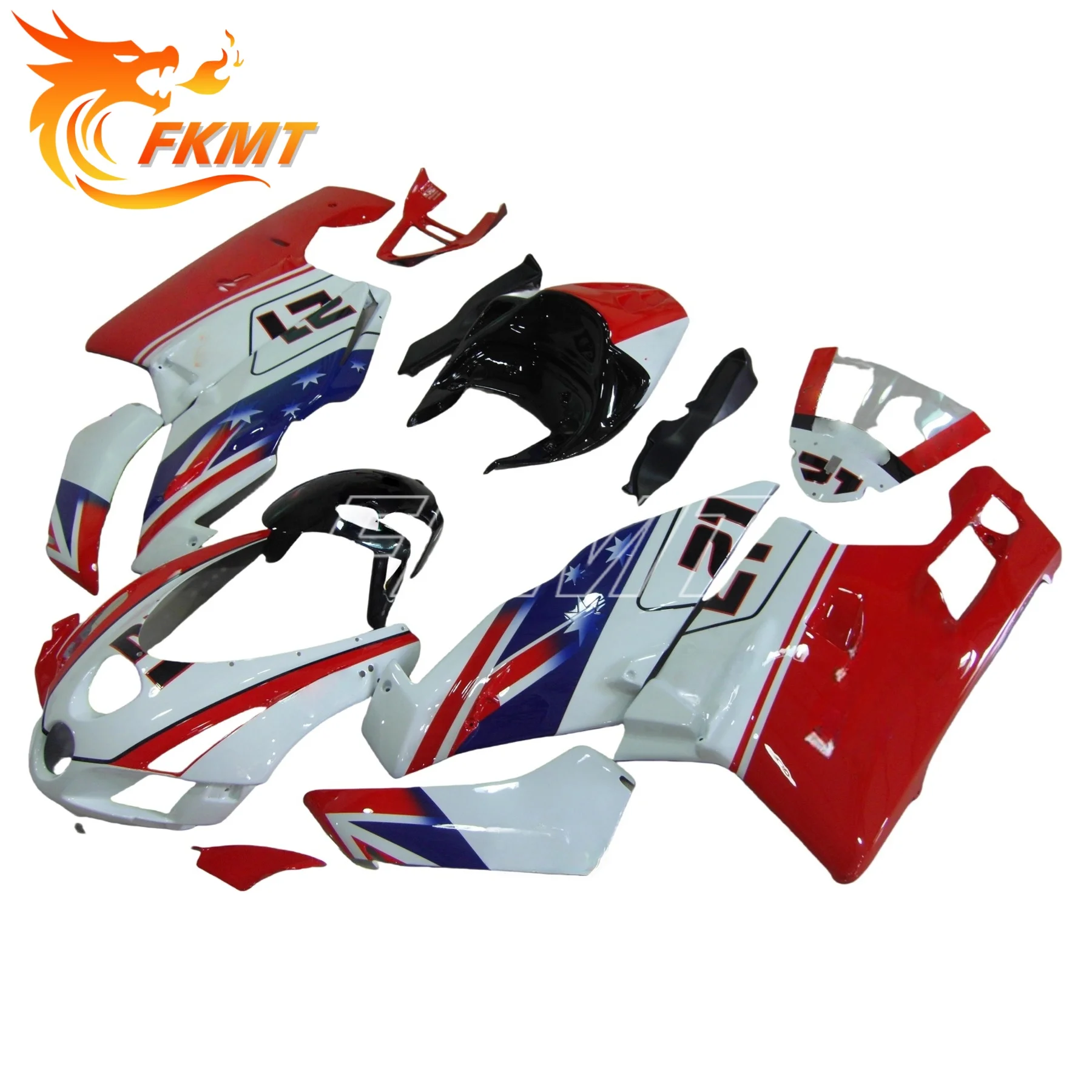 

Motorcycle Fairings Kit for Ducati 749 999 2003-2006 Bodywork Set High Quality ABS Injection New red white