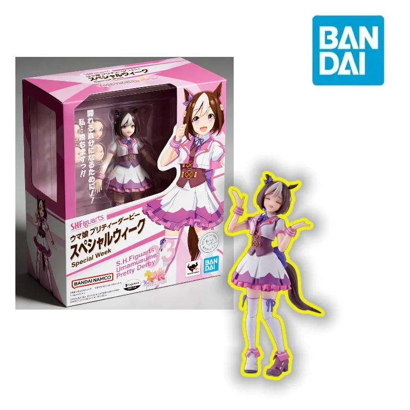

【In Stock】Bandai SHF Jockey Girl PrettyDerby Special Week General General Action Figure Doll Anime Model Toy Collection Gift