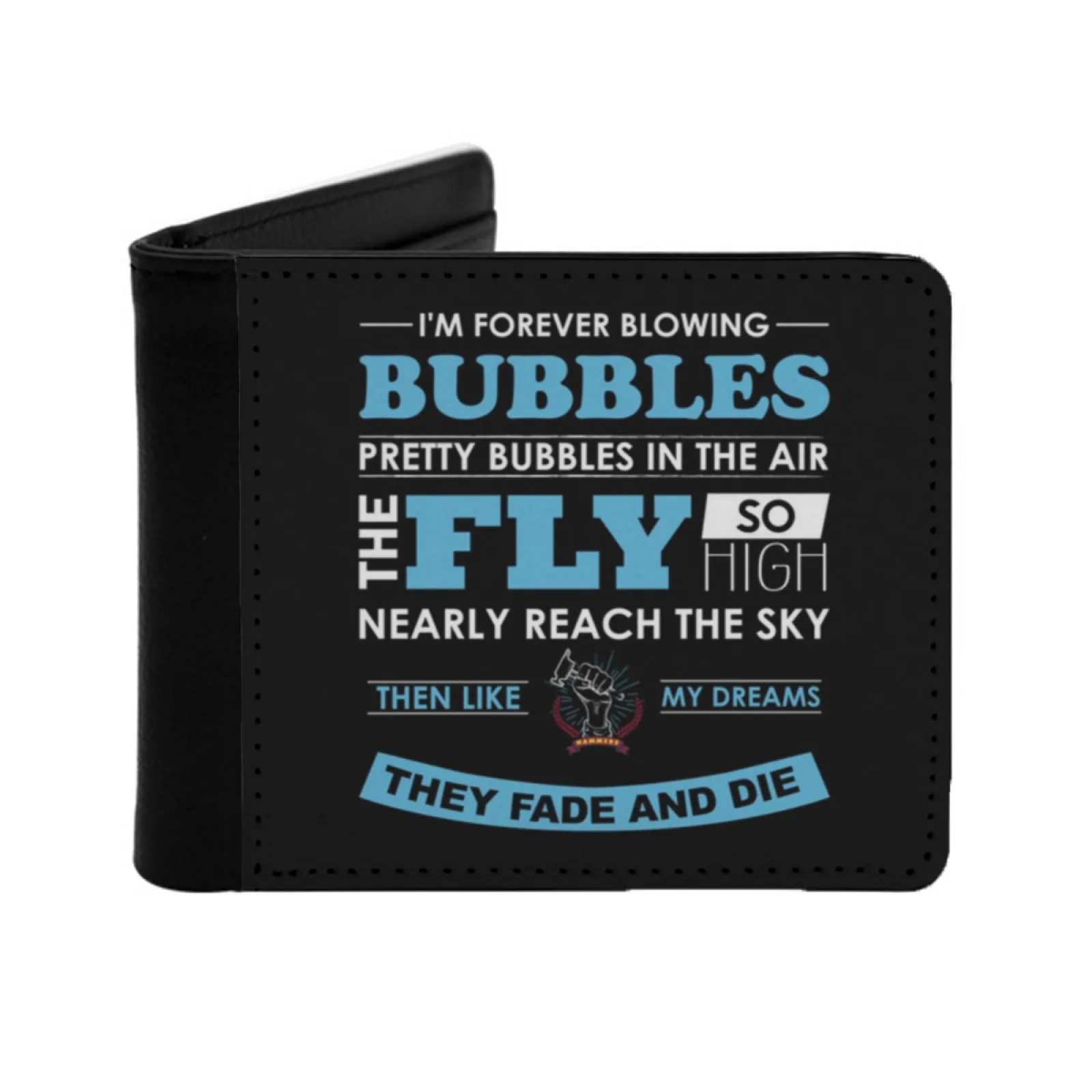 Forever Blowing Bubbles Personalized Wallet For Men And Women Pu Leather Short Pocket Purse West Boleyn Upton Park Ham United