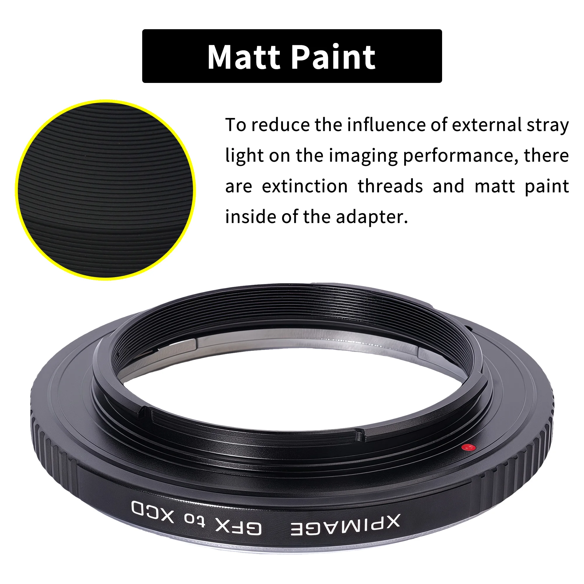 حلقة محول تركيب عدسة XPIMAGE متوافقة مع عدسة Fuji GFX GF إلى كاميرا Hasselblad X XCD X1D X2D 907X