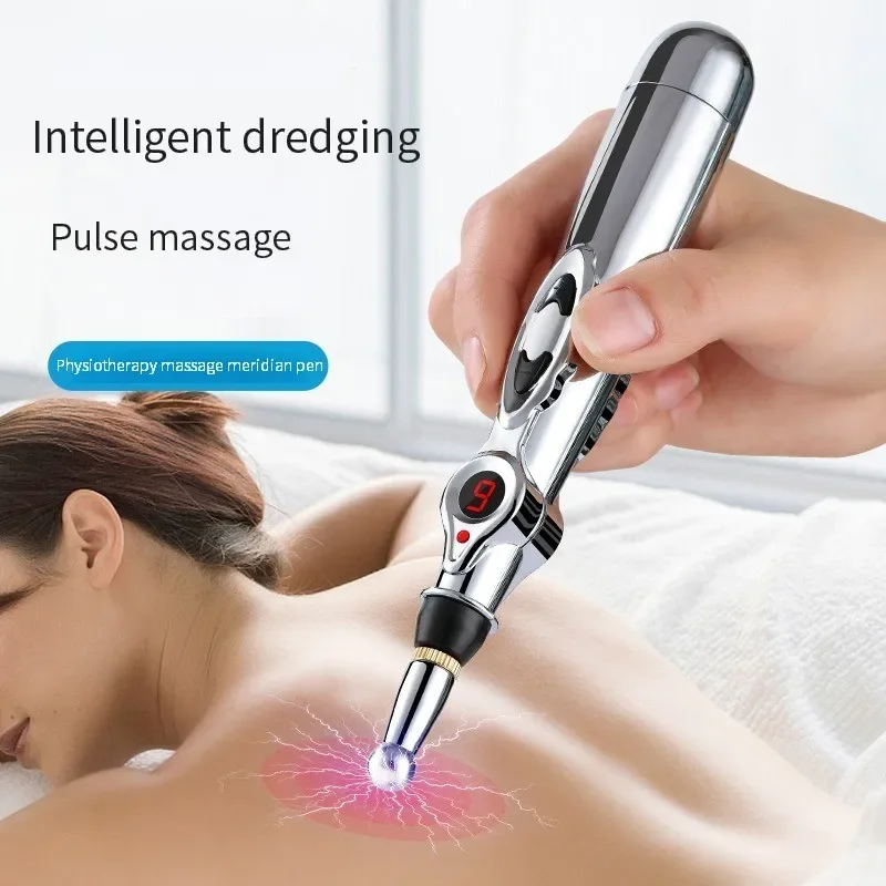 Electronic Acupuncture Pen Relief Pain Massage Point Meridian Energy Meridian Acupuncture Acup Plastic Material Without Battery