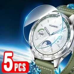 5Pcs Hardness Tempered Glass For Huawei Watch GT 4 46MM 41MM Anti-Scratch Film Screen Protector For Huawei Watch GT4 Accessories