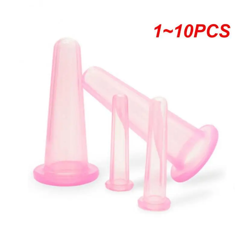 1 ~ 10 pezzi tazza per coppettazione sottovuoto in Silicone naturale anticellulite tazze per massaggio per terapia del viso per il corpo strumenti per la cura della pelle di bellezza Dropshipping