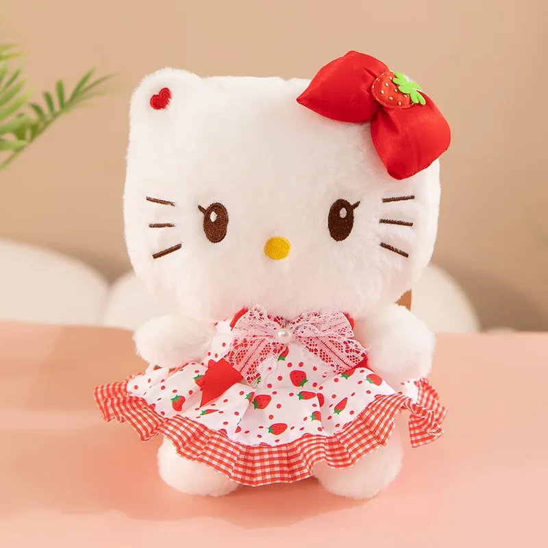 Sanurgente Kuromi My Melody Butter Peluche Oreiller, Kawaii Anime, Chat KT, Cinnamoroll, Jouets en peluche, Décoration d'intérieur, Cadeau d'anniversaire pour les filles, 23cm