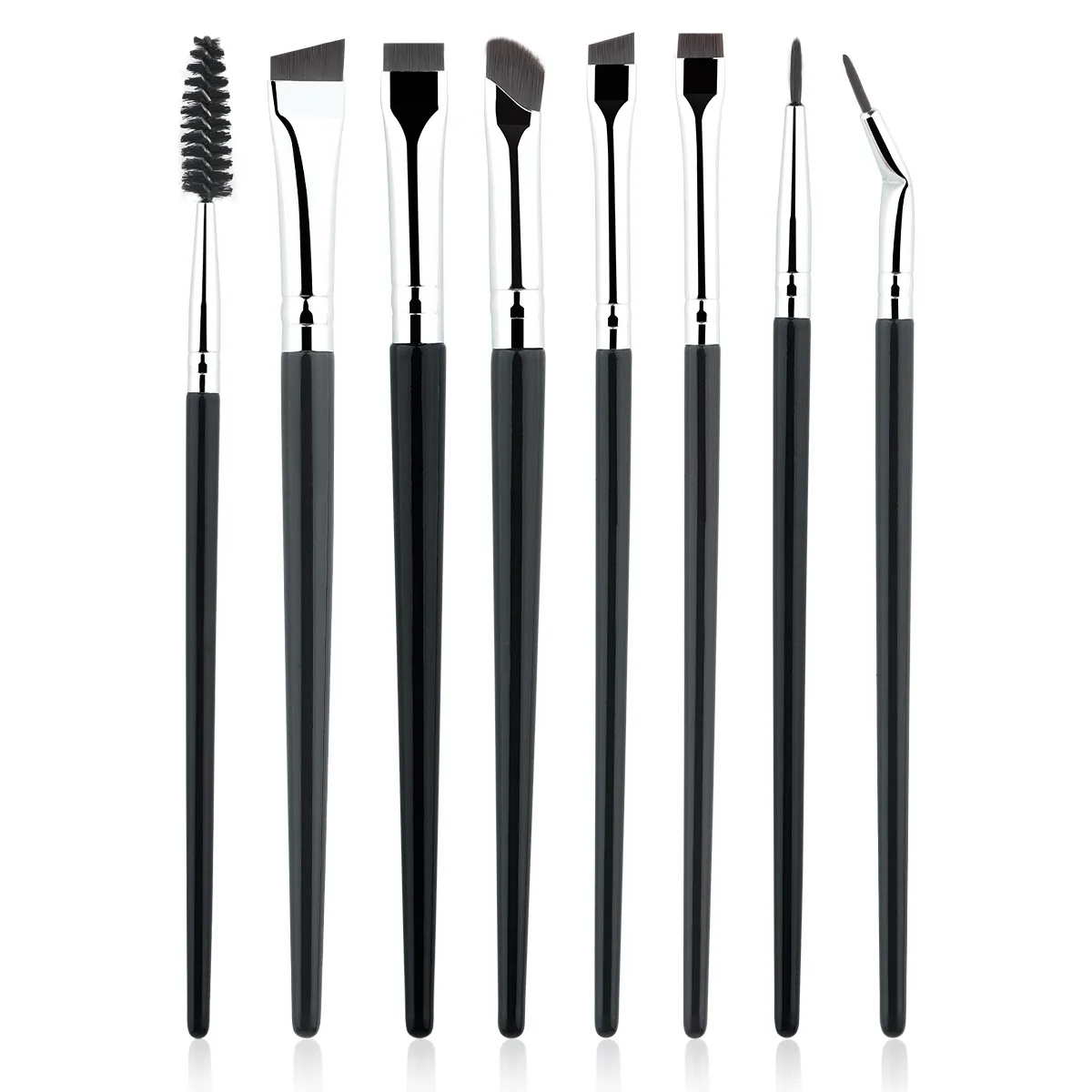 8Pcs Eye Details Brushes Collection Eyeshadow Brush Blade Eyeliner Eyebrow Brush Cover Lacrimal Groove Brush makeup brush