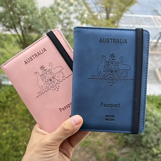 International Travel Essentials Australian Passport Covers Rfid Spersonalizowany portfel na paszport z rfid