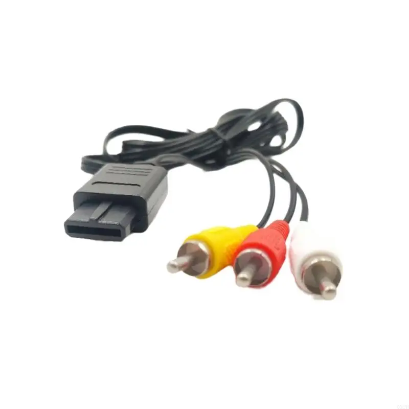 QX2B Plugs & Play Video Sound Cord 180 см. Композитный выходной кабель для игр N64