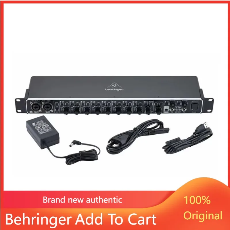 

Behringer U-Phoria UMC1820 Sound Card 18-In/20-Out USB 2.0 Audio Interface With 8 Midas Mic Preamps Audio Sound Equipment