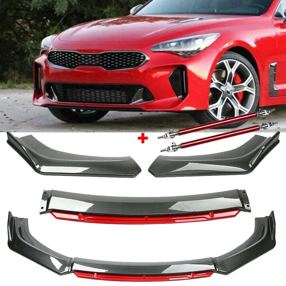 

Carbon Fiber Front Bumper Lip Body Kit Spoiler Splitter For KIA Stinger Forte United States