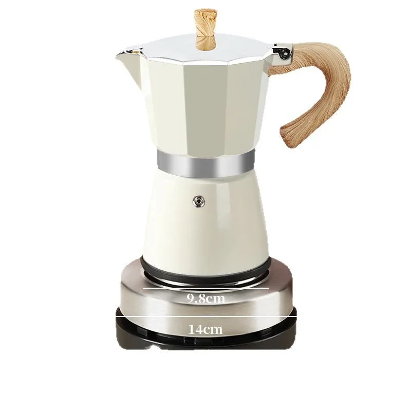 YJQ household coffee maker hand brewed espresso coffee extractor 6 person electric stove - view 3