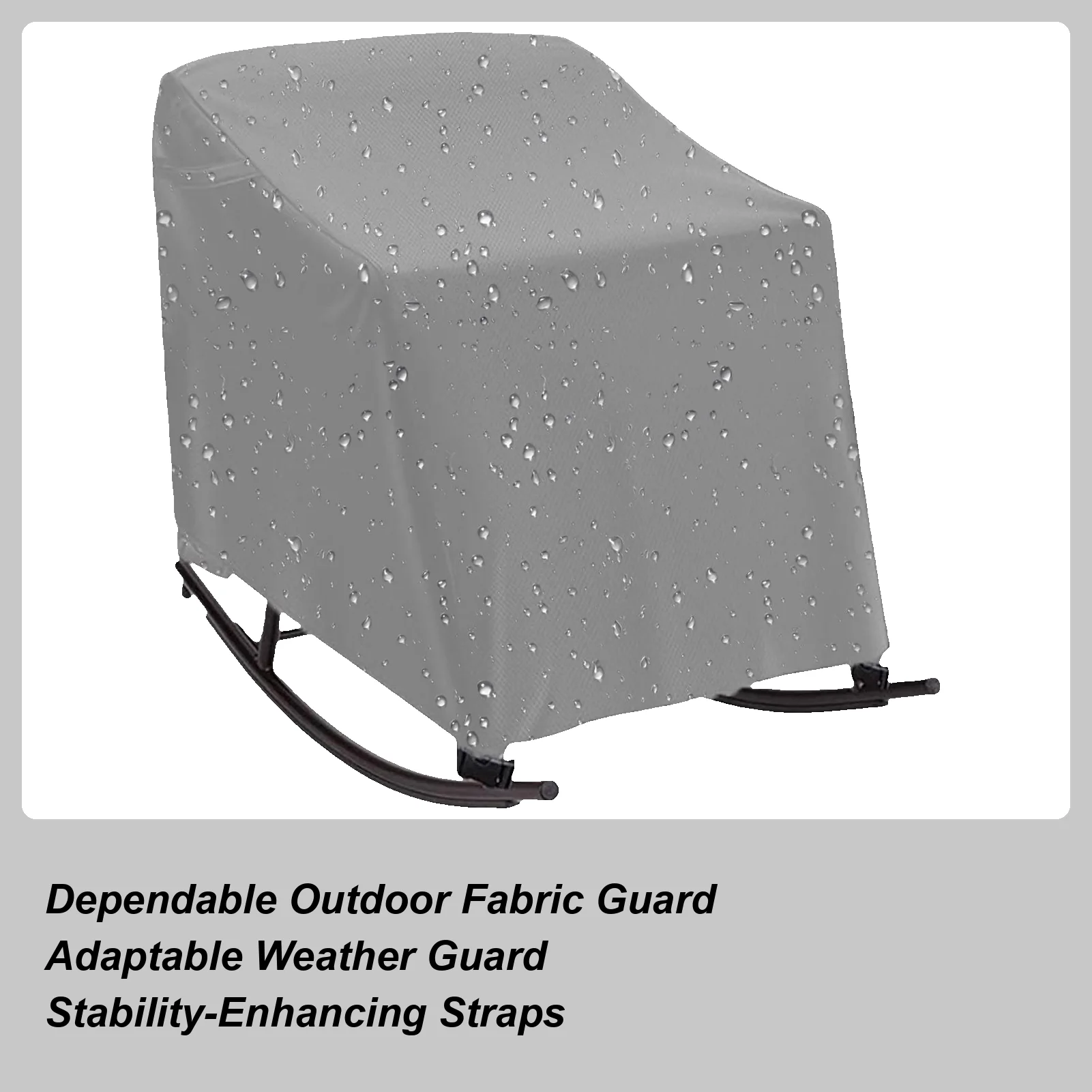

Outdoor Furniture Covers Windproof Waterproof Recliner Cover Non-Slip For Garden Yard Farm Lawn Courtyards Balcony