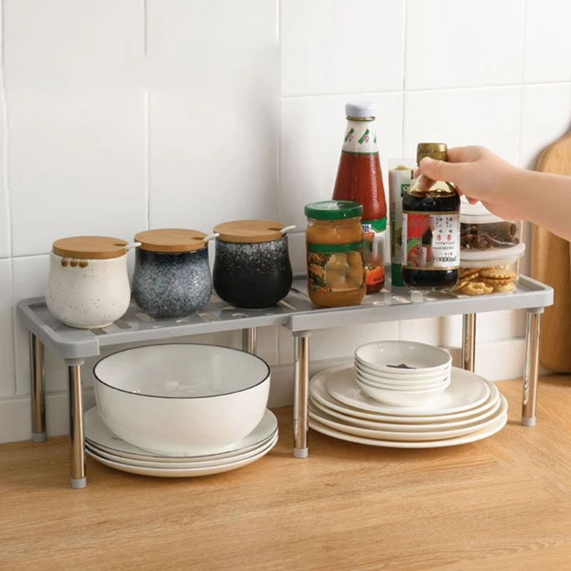 

live-Retractable Kitchen Shelf Multi-Purpose Layered Storage Spice