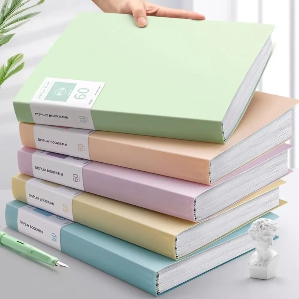 A4 Size Display Book 30 Pockets Document Organizer Document Organizer Folder Paper Storage Certificate Award Collection Book