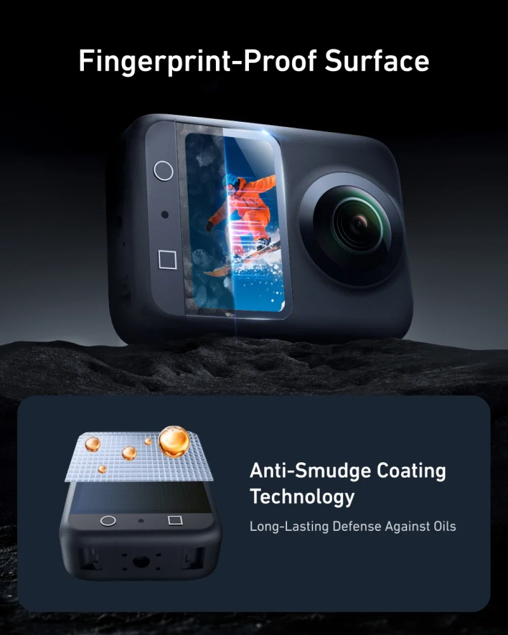 واقي شاشة لكاميرا DJI Osmo360 درجة البانورامية من الزجاج المقسى واقي شاشة مضاد للخدش مع مجموعة أدوات