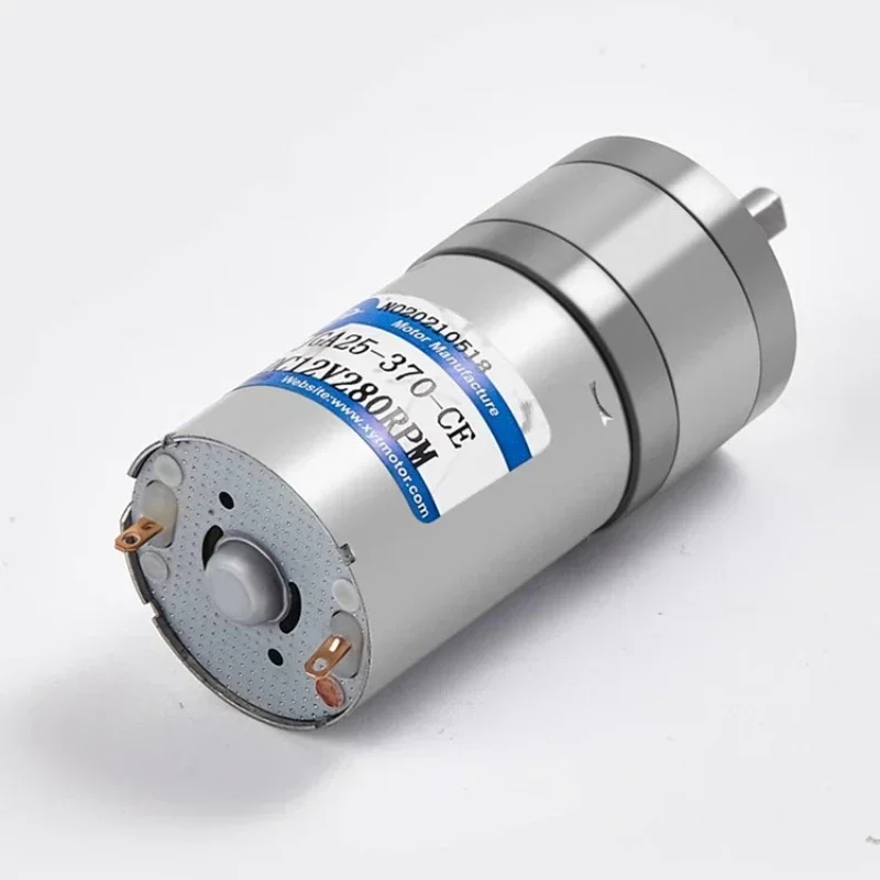 JGA25-370  DC Motor Miniature Geared Motor 6V / 12V / 24V Electric Gear Motor High Torque 22/26/35/58/77/133/171/281/646/1360rpm