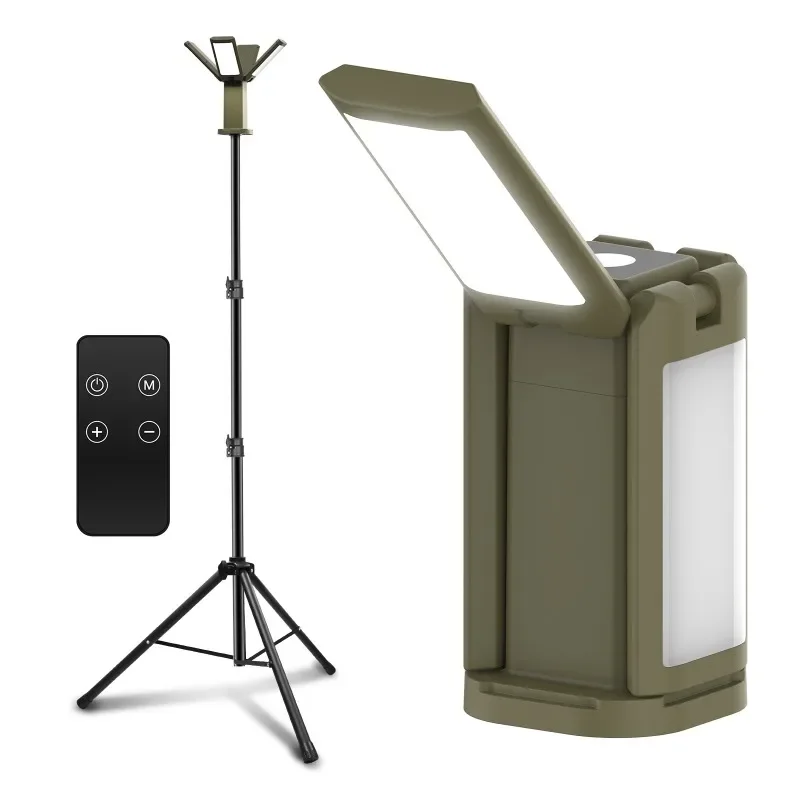 Plus implicit electric energy pole 10000mAh removable, outdoor four-leaf lighting camping light