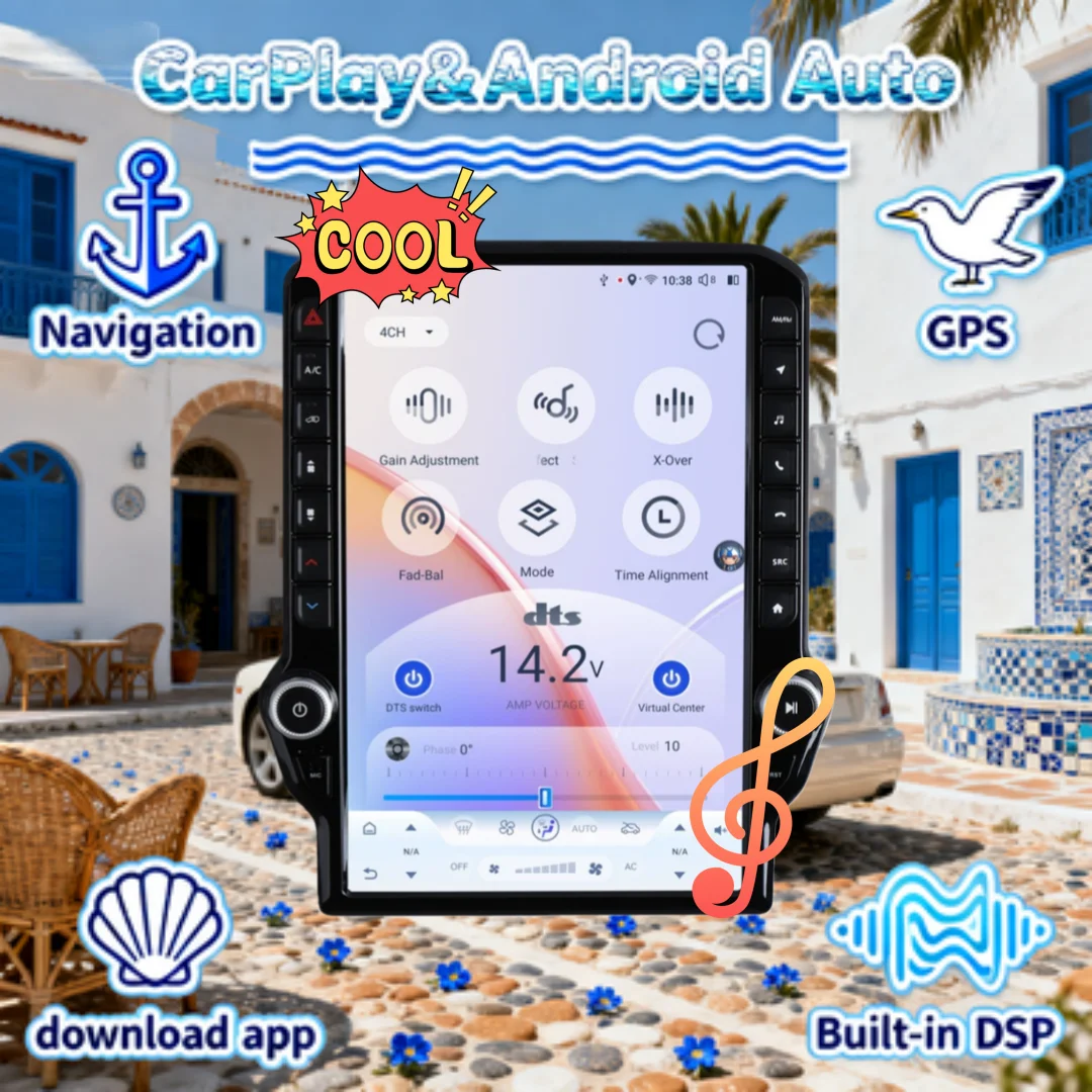 14.5inch Android14 Car For Dodge Ram Pickup 1500 2013 - 2018 Multimedia Video Player GPS Navigation Radio Carplay 4G wifi 360