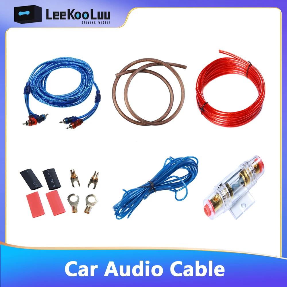 4.5M Car audio video subwoofer kit cable, 10GA car audio modification amplifier power control connection cable car audio cable