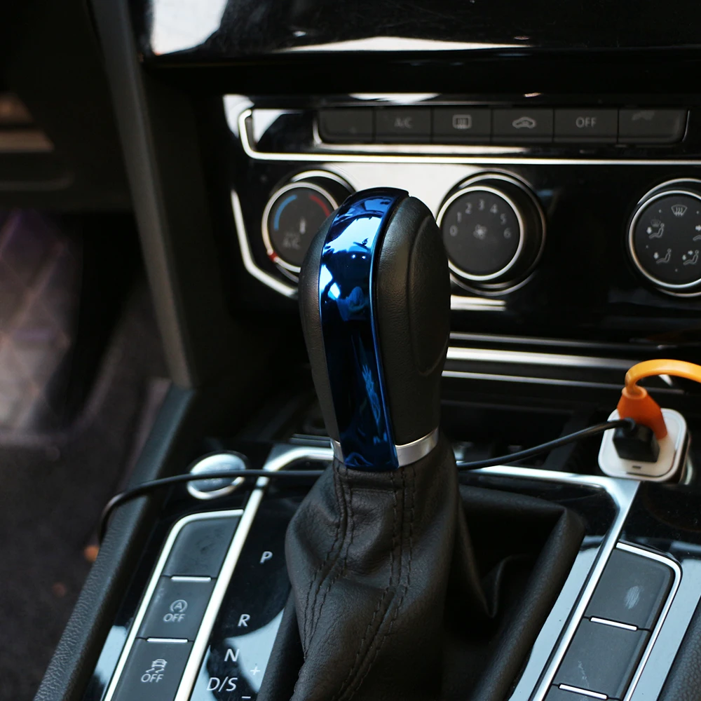 Car Gear Shift Knob Head Sticker Trim for Volkswagen VW Polo CC Golf 7 6 Bora Tiguan Passat B5 B6 B7 Jetta MK5 MK6 Styling