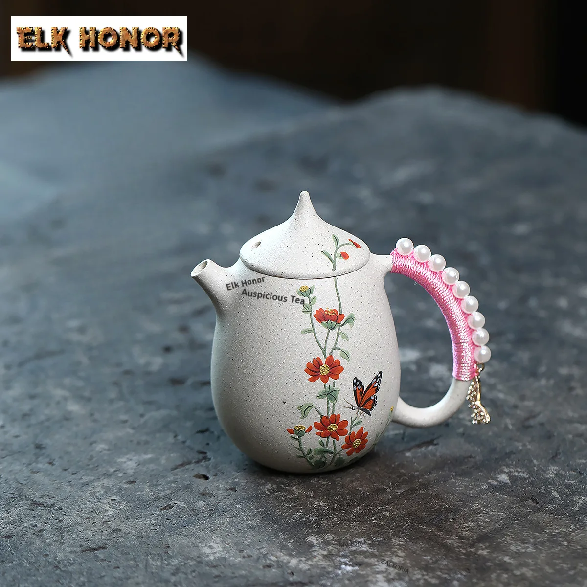 

150ml Yixing Purple Clay Teapots Handmade Dragon Egg Pot Raw Ore White Jade Sectioned Mud Tea Infuser Kettle Chinese Tea Set