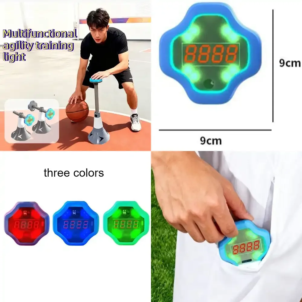 

WAP01 Multifunctional Basketball Training Reaction Light Three Colour Agile Training Lamp Adjustable Balls Trainer Smalls