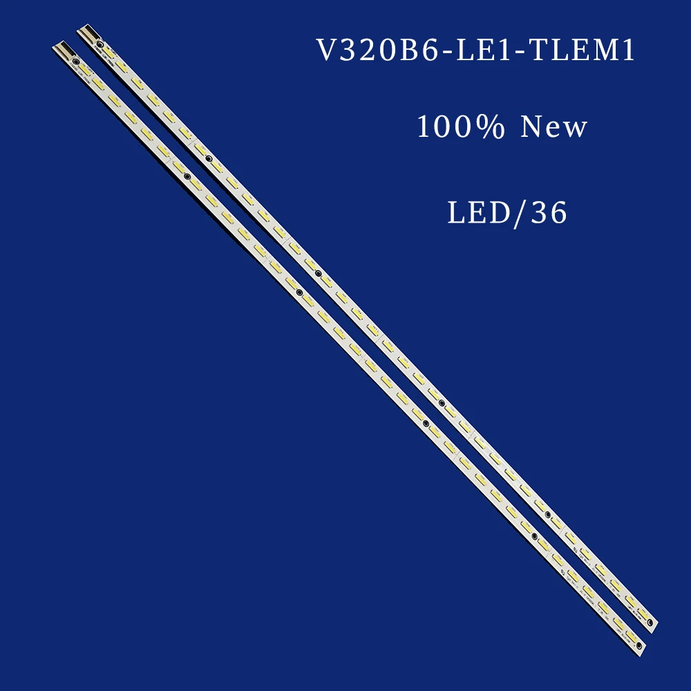 バックライト付きLED TVストリップ,アングル定規,中央バンド,防水,V320B6-LE1-TLEM1, V320B1-LS5-TREM1, V320BK1-LS5, V320BJ6-LE1 mm, 6v