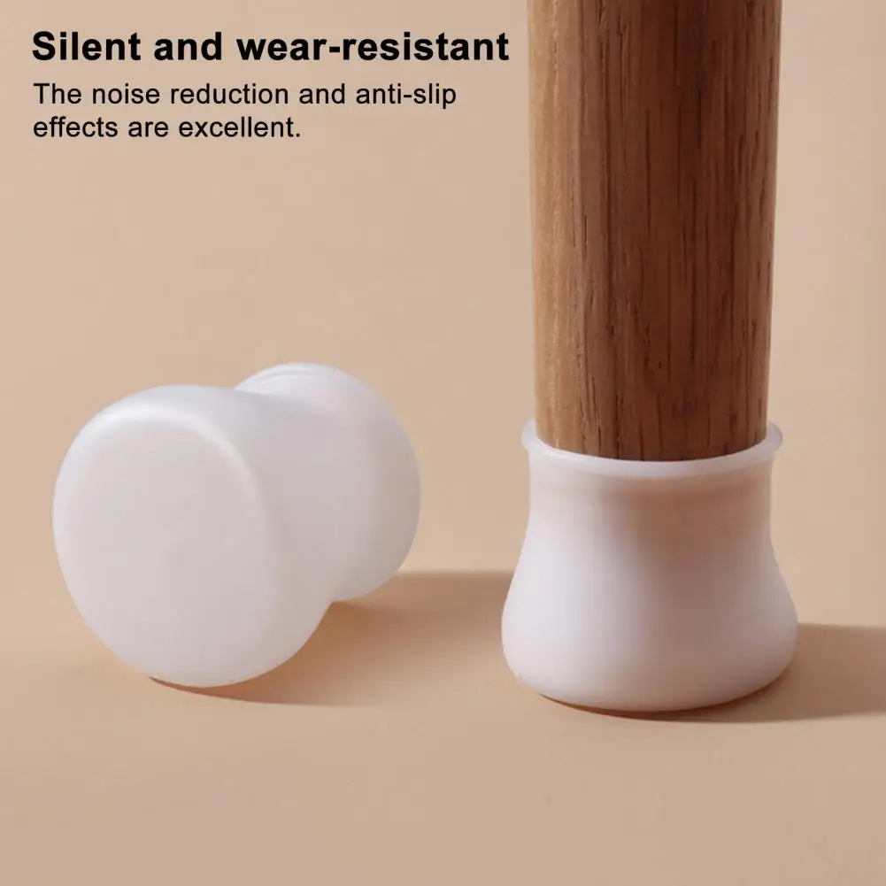 20Pcs Chair Leg Protectors Silicone Table Feet Covers Furniture Leg Caps Non Slip Covers for Square Round Rectangle Legs