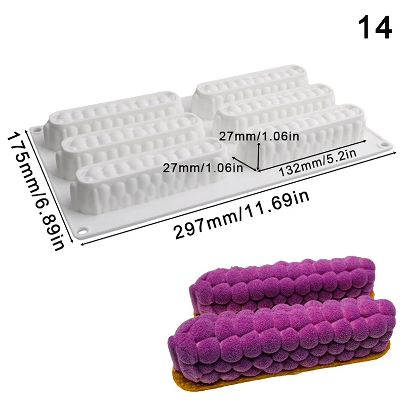 1pcs Orange Baking Mousse Mould Strawberry French Dessert Mousse MoldPineapple Pear Peach Fruit Series Cake Silicone Mold Mango