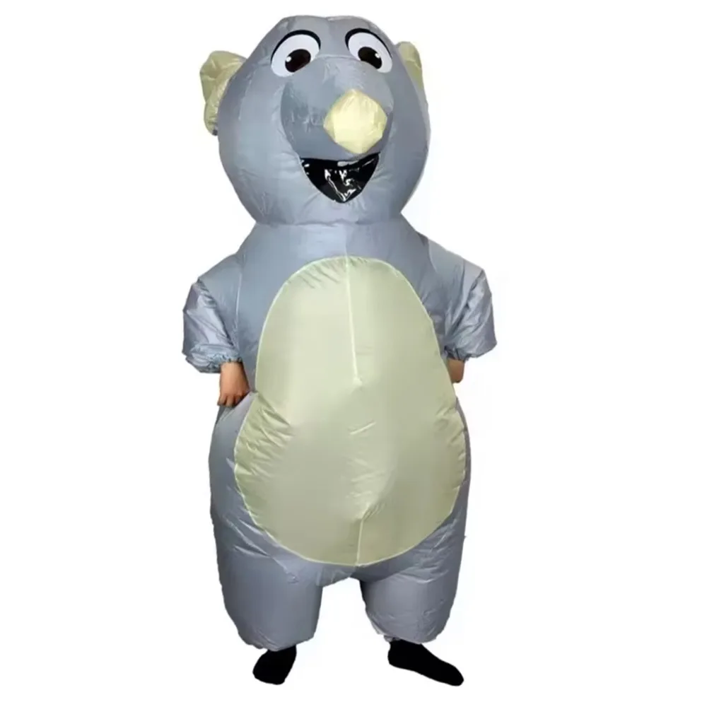 

Cartoon Inflatable Mouse Costume Full Body Jumpsuit Waterproof Cosplay Mouse Costume Funny Lightweight