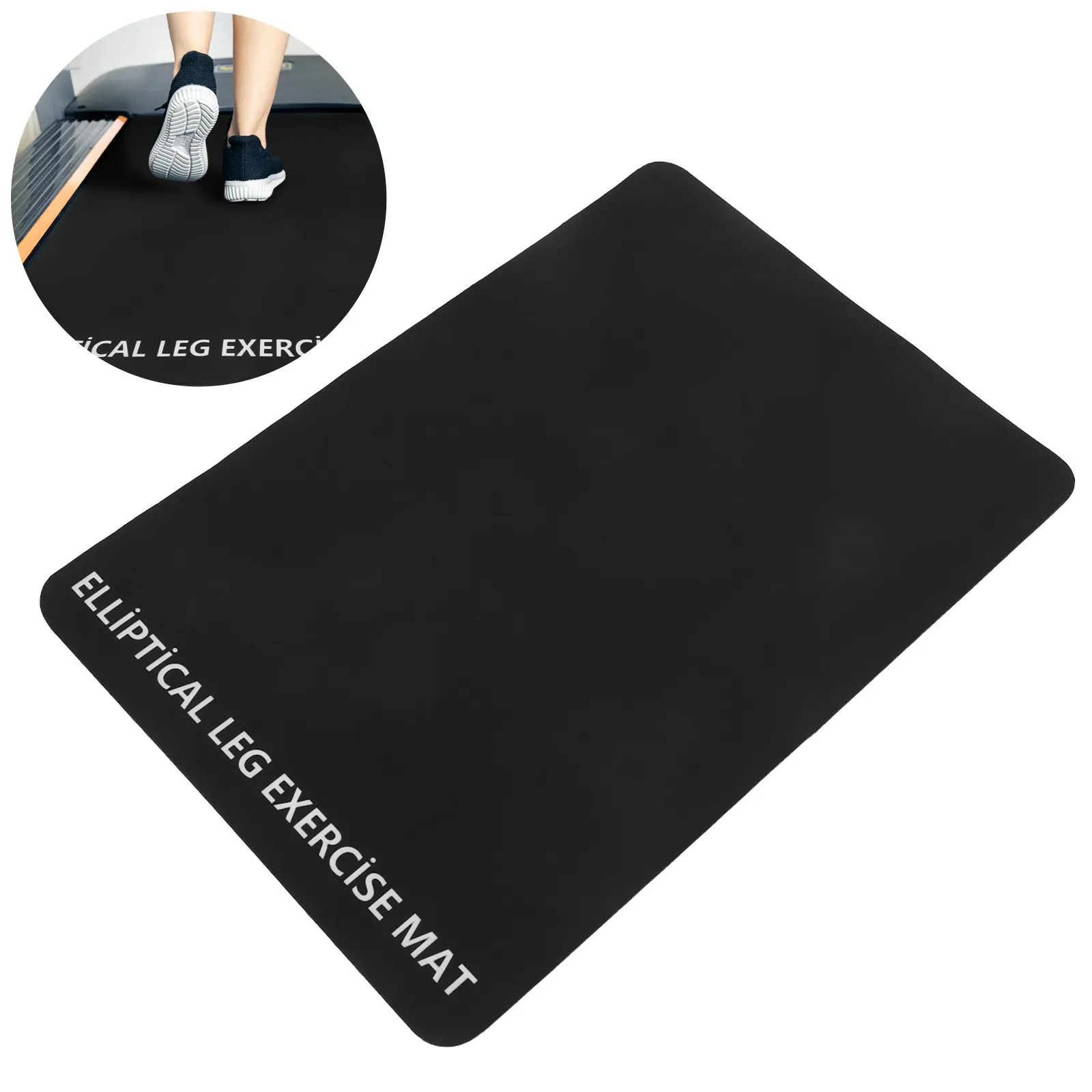 

Черный шумопоглощающий противоскользящий коврик для степ-тренажера, амортизирующая полиуретановая подкладка, виброгасящая защита для пола