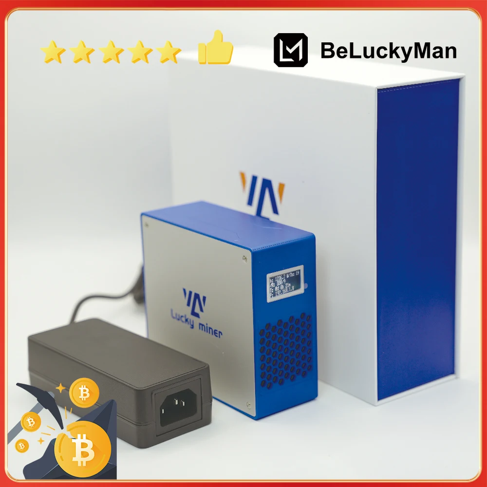 

Lucky miner V7 1T GH/S Solo Bitcoin Miner-Майнер BTC Miner LV07, простой Wi-Fi крипто-Майнер