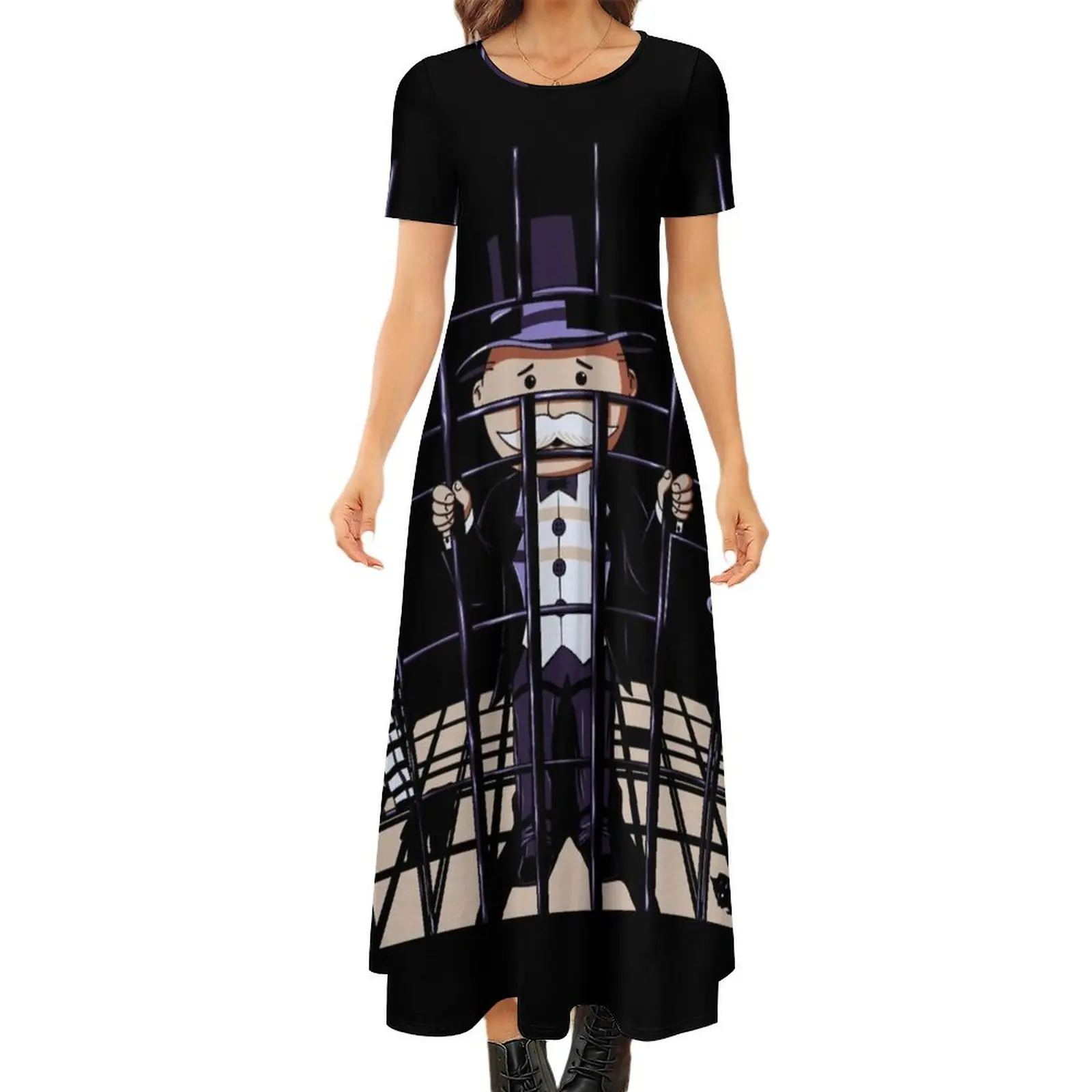 

Monoplay Round Neck Short Sleeve Dress summer dresses womens 2024 summer women"s suit