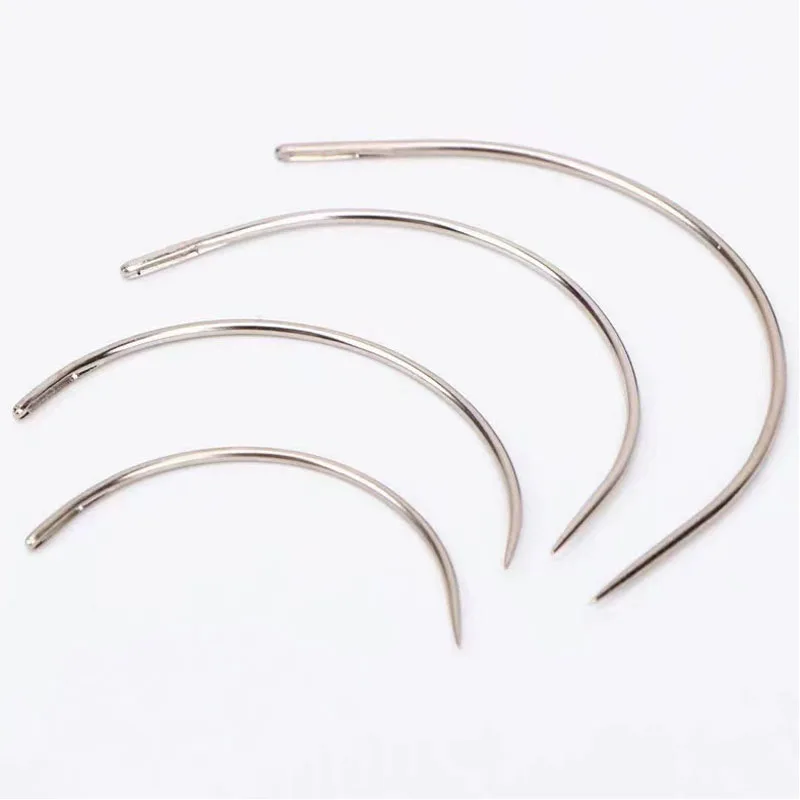 Curved Needles Practical C Type Big Eyes Hand Sewing Needles quilting needles for hand quilting Weaving Needle image 2