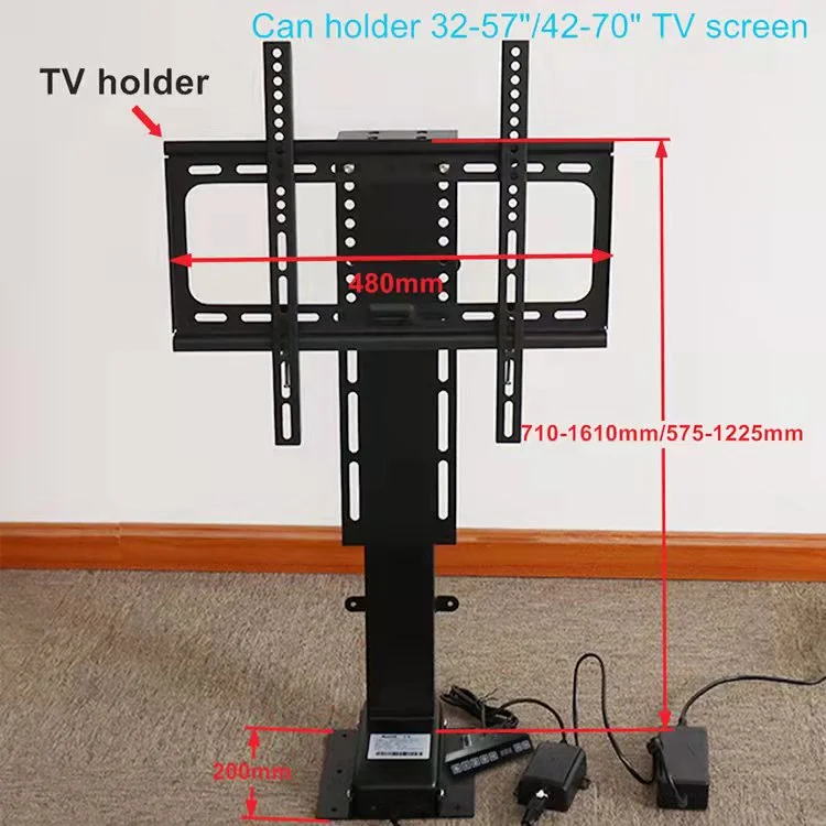 Remote Control Automatic Lift 32 To 70 Inch Tv Lift Mechanism Motorized Wired Control For Smart Tv Lift Cabinet