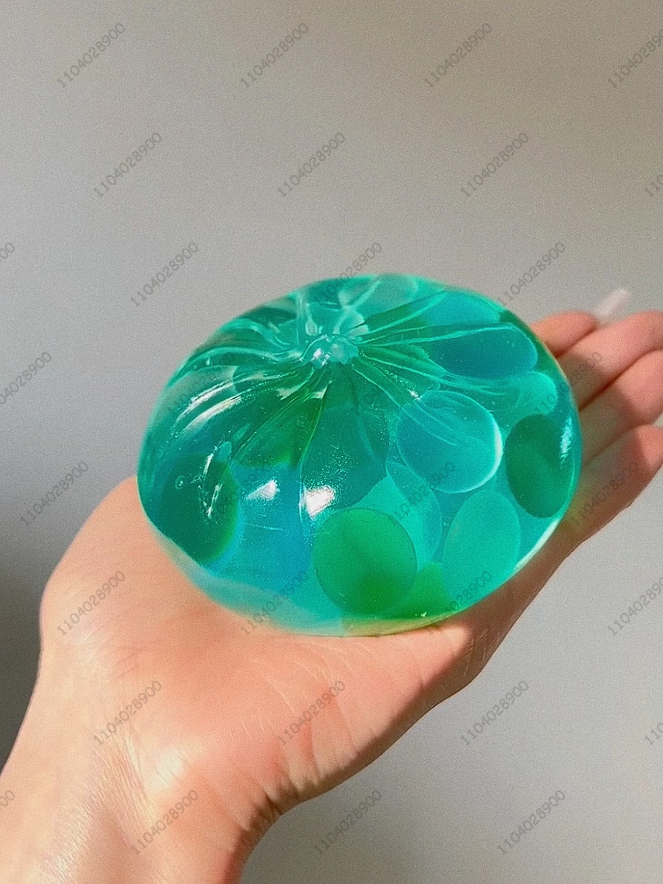 Grande boule anti-Stress en Jade à la menthe, boule anti-Stress molle et façonnable, boule d'aération pour chignon à la menthe, balle à presser, soulagement du Stress, jouet relaxant pour les mains, cadeau