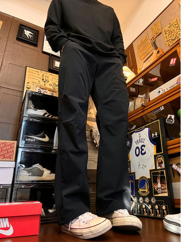 

Мужские рабочие брюки American Sle с подкладкой, мягкие, для осени и зимы, ветрозащитные, повседневные, спортивные, прямого кроя