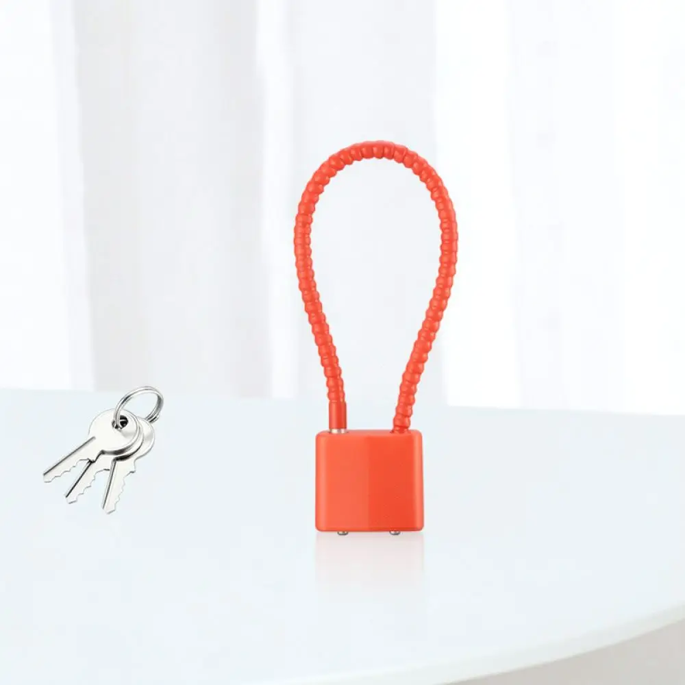 Steel Cable Padlock For Cabinet Drawer Storage Security Anti Theft Flexible Iron Lock With Keyed Access Hardware Tool