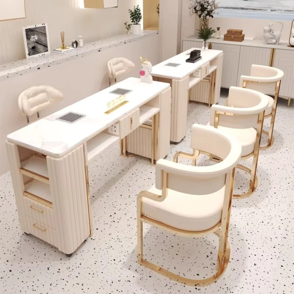 Luxury Modern Black Nail Furni - Interior Design Nail Salon 评论和价格