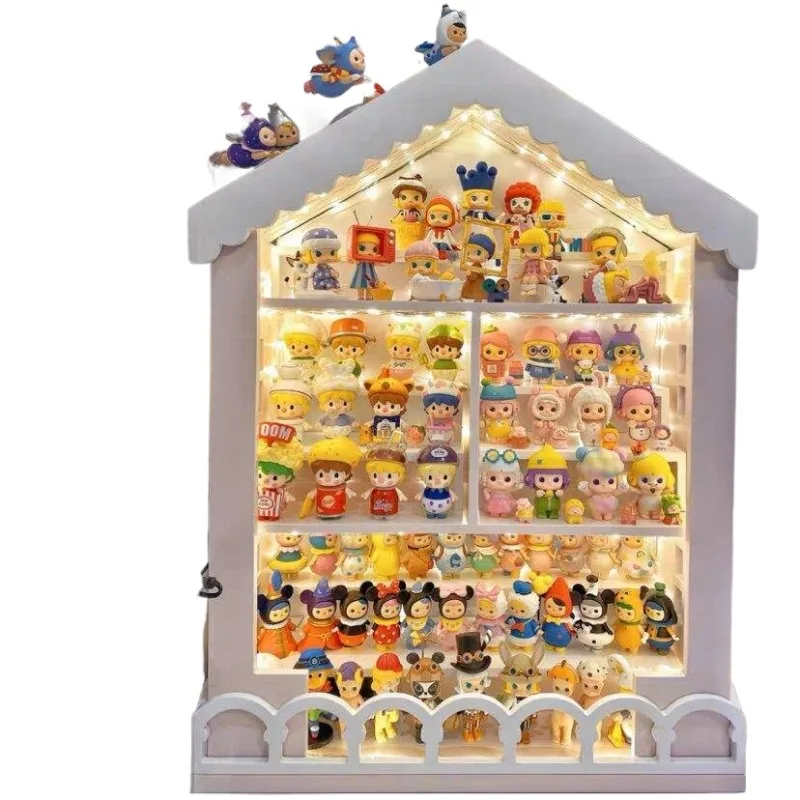 

Blind box storage cabinet display stand model display cabinet single-family villa dust-proof